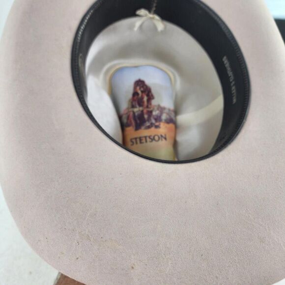 Stetson Beige Cowboy Hat with Feather Accent main image 5